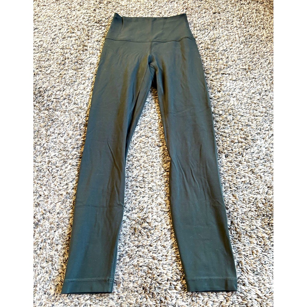 Lululemon Women's Wunder Under High-Rise Ankle Leggings Green size 2 Nylon